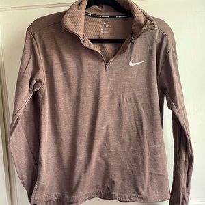 Nike dri-fit brown beige sweater shirt